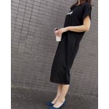 シシュウロゴカットソーワンピース/ビッグシルエット | LETee | 詳細画像7 