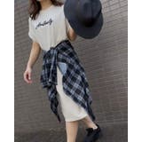 シシュウロゴカットソーワンピース/ビッグシルエット | LETee | 詳細画像2 