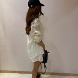 透け感が夏らしい♪長袖シャツ＆ポケット付きショートパンツ＆タンクトップ セットア… | LETee | 詳細画像5 