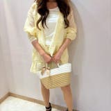 透け感が夏らしい♪長袖シャツ＆ポケット付きショートパンツ＆タンクトップ セットア… | LETee | 詳細画像8 