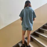 デニムサマージャケット&ラップスカート風ショートパンツ セットアップ | LETee | 詳細画像9