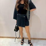 デニムサマージャケット&ラップスカート風ショートパンツ セットアップ | LETee | 詳細画像10