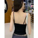 レース付きキャミソール/レースライン/センターレースストライプ | LETee | 詳細画像12