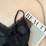 レース付きキャミソール/レースライン/センターレースストライプ | LETee | 詳細画像15