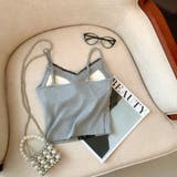 レース付きキャミソール/レースライン/センターレースストライプ | LETee | 詳細画像8