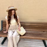 ウエスト編み込み紐デザイン 涼しげなタック入りワイドパンツ | LETee | 詳細画像1 