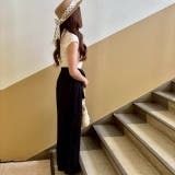 同素材ウエストベルトデザイン 涼しげなタック入りワイドパンツ | LETee | 詳細画像18