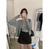 ミリタリーミニスカート/アウトポケット/ウエストゴム | LETee | 詳細画像1