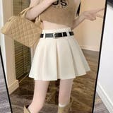 ボックスプリーツミニスカート/インナーパンツ付/ベルト付 | LETee | 詳細画像9 