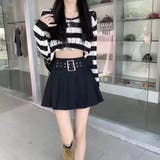 プリーツミニスカート/ベルト付 | LETee | 詳細画像1 