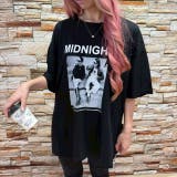 BLACK | ボックスロゴプリントトップス/Tシャツ | LETee
