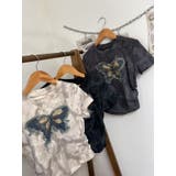 バタフライワッペンムラゾメトップス/サイドシャーリングTシャツ | LETee | 詳細画像8