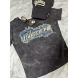 GREY | デニムワッペン付ムラゾメラウンドネックトップス/サイドシャーリング | LETee