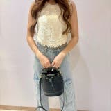 クロシェ風ノースリーブトップス/フリンジ | LETee | 詳細画像7 