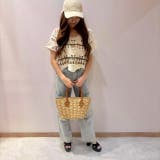BEIGE | クロシェゴブランテープライントップス/ビーズフリンジ/エスニック | LETee