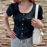 前開きカットソーラウンドネックトップス/フラップポケット＆ジップポケット付 | LETee | 詳細画像1 