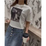 WHITE | ボックスプリントTシャツ/転写プリント | LETee