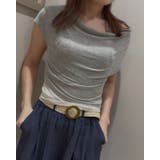BEIGE | ドレープトップスホルターネックインナー付き/アンサンブル/ドルマンスリーブ | LETee
