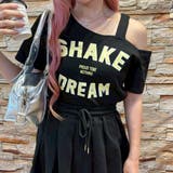 BLACK | SHAKE DREAMプリントトップス&プリーツミニスカート | LETee