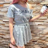 SHAKE DREAMプリントトップス&プリーツミニスカート | LETee | 詳細画像6