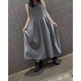 GREY | ノースリーブボリュームワンピース/ティア―ドワンピース | LETee