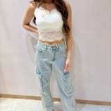 レースキャミソール/花柄レース | LETee | 詳細画像1