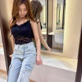 レースキャミソール/花柄レース | LETee | 詳細画像6