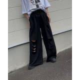 ダメージスウェットパンツ/リラックスパンツ/ウエストゴム | LETee | 詳細画像22