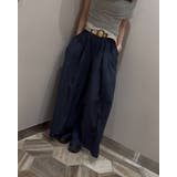 ベルト付ワイドパンツ/リラックスパンツ/ウエストゴム | LETee | 詳細画像23 