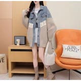 BEIGE | ニットドッキング デニムシャツジャケット/身頃ニット | LETee