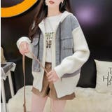 デニムドッキング ニットパーカー/ZIPUP | LETee | 詳細画像12 