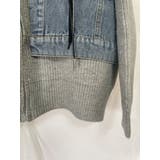 デニムドッキング ニットパーカー/ZIPUP | LETee | 詳細画像16 