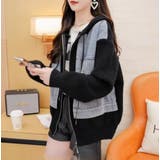 デニムドッキング ニットパーカー/ZIPUP | LETee | 詳細画像7 