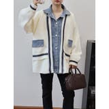 ニットドッキング デニムシャツジャケット/身頃ニット | LETee | 詳細画像1 