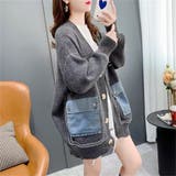 ニットカーディガン/デニムポケット付 | LETee | 詳細画像3 