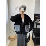 ニットカーディガン/デニムポケット付/ジップアップカーデ | LETee | 詳細画像11