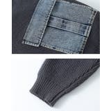 ニットカーディガン/デニムポケット付/ジップアップカーデ | LETee | 詳細画像15