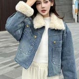 総裏ボアデニムジャケット衿裏もボアであったか仕様 | LETee | 詳細画像1 