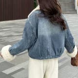 総裏ボアデニムジャケット衿裏もボアであったか仕様 | LETee | 詳細画像3 