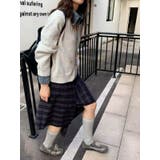 デニムドッキングニットカーディガン | LETee | 詳細画像1 