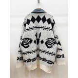 デニムドッキングジャカードニットカーディガン | LETee | 詳細画像10 