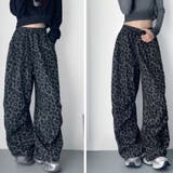 レオパード柄ワイドパンツ | LETee | 詳細画像1