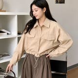 BEIGE | シャツジャケット ショート丈 | LETee