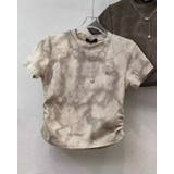 WHITE | サイドシャーリングトップス ショート丈 | LETee