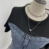 デニムドッキングカットソー | LETee | 詳細画像1