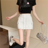 切りっぱなしデザインカーゴタイプミニスカート/インナーパンツ付 | LETee | 詳細画像20
