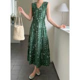 GREEN | ティアードワンピース ノースリーブ | LETee