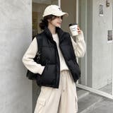 スタンドカラーボリューム中綿ベスト | LETee | 詳細画像2