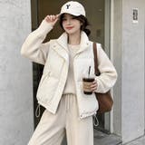 スタンドカラーボリューム中綿ベスト | LETee | 詳細画像3