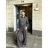 C.GREY | レオパード柄切替トラックジャケット＆パンツ セットアップ | LETee
